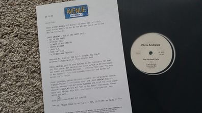 Chris Andrews - Get up and party 12'' Vinyl PROMO
