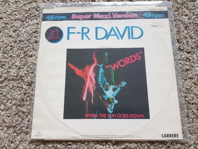 F.R. David - Words 12'' Disco Vinyl