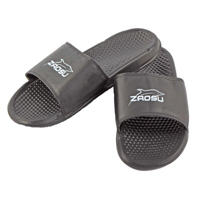 ZAOSU timeless slippers Badeschlappen | Rutschfeste unisex Badeschuhe Schwarz