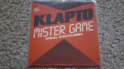 Klapto - Mister Game Scratch Remix 12'' Italo Disco Vinyl