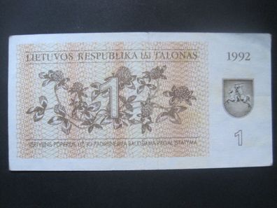 Litauen 1 Talonas 1992 (AB 456)