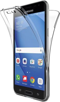 Full Cover Für Samsung Galaxy J3 2016 J320F Silikon TPU 360° Transparent Schutzhülle