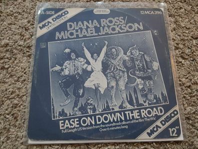 Diana Ross & Michael Jackson - Ease on down the road UK 12'' Disco Vinyl