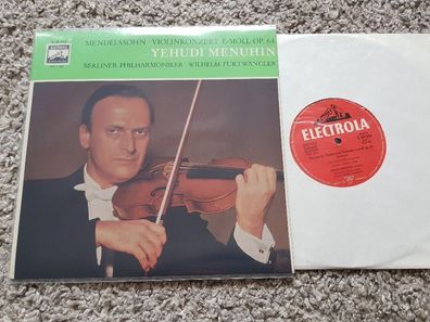 Wilhelm Furtwängler/ Yehudi Menuhin - Mendelssohn Violinkonzert E-Moll op. 64 LP