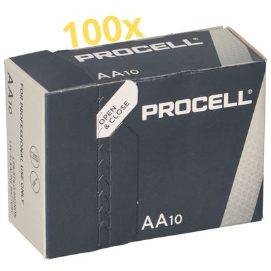 100x Procell (ehemals Duracell) MN1500 100er Karton AA LR06 Mignon
