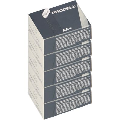 50x Duracell Procell MN1500 Mignon Mignon AA LR6 Batterie