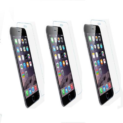3x Fur iPhone 6 6S 7 8 SE 2020 Schutzfolie 2D Tempered Glass Schutzglas 9H Schutzf...