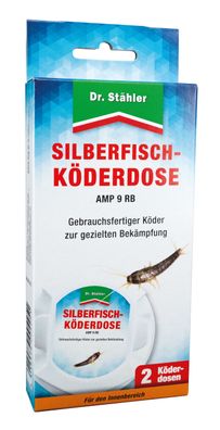 Dr. Stähler Silberfisch-Köderdose 2 Stück gegen Silberfische Ungeziefer Neu