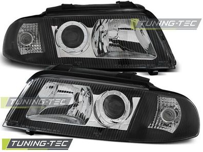 Scheinwerfer Audi A4 B5 Limousine + Avant Schwarz DE Linse 1.1999-11.2000