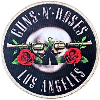 Guns N´ Roses - Los Angeles Silver Aufnäher Patch