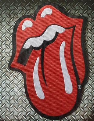 The Rolling Stones Tongue gewebter Aufnäher woven Patch