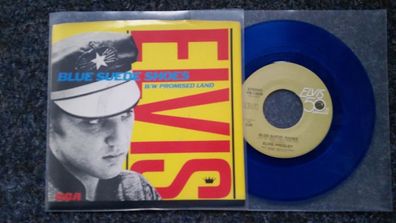 Elvis Presley - Blue suede shoes US 7'' Single BLUE VINYL