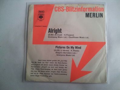Merlin - Alright/ Pictures on my mind 7'' Single