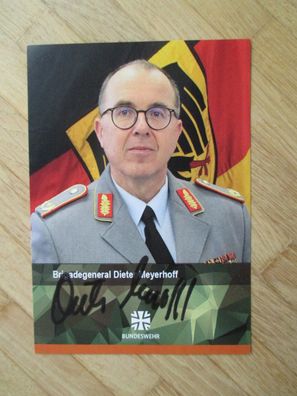 Bundeswehr Heer Brigadegeneral Dieter Meyerhoff - handsigniertes Autogramm!!!