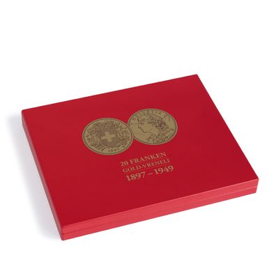Münzkassette für 28 Vreneli Goldmünzen (20 CHF) in Kapseln (365158)