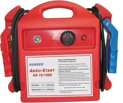 Kunzer AKKU-Start tragbar 12V 3100/1200A AS12/1200