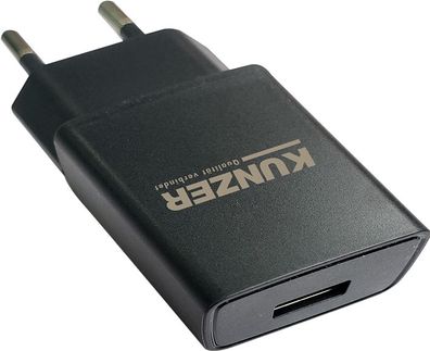 Kunzer USB-Steckernetzteil 230V , 50-60Hz; Ausgang: 5V; 2.000mA 7USBL230