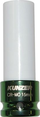 Kunzer Impact-Radmutterneinsatz 15mm grün 812RK15