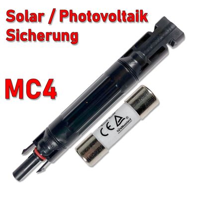 Solar Kupplung für MC-4 mit Sicherung