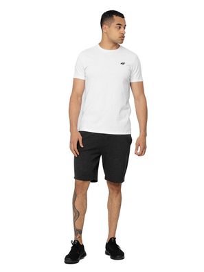 4F Herren T-shirt Kurzarm Rundhalsausschnitt Baumwolle Sport Freizeit Shirt
