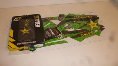 Dekorsatz mit Sitzbezug Aufkleber Sticker passt an Kawasaki Kxf 250 21-22 grün