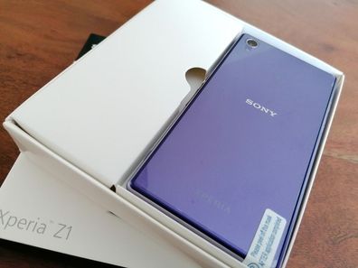Sony Xperia Z1 16GB Lila / violett / simlockfrei / mit Folie / Wie neu