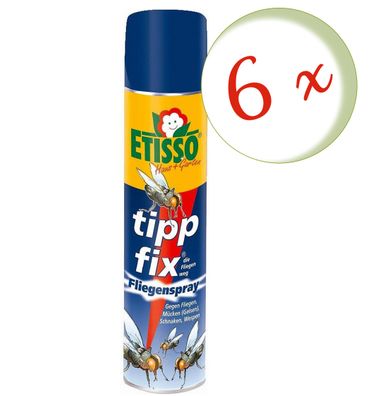 6 x FRUNOL Delicia® Etisso® Tipp fix Fliegenspray, 400 ml - auch gegen Wespen