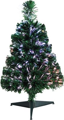 60cm Kleiner Weihnachtsbaum Glasfaser, Mini künstlicher Tannenbaum 60 Spitzen Nadeln