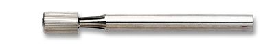 Stiftenklöbchen – Reibahlenhalter – mit Stahlspannzange – vernickeltes Messing