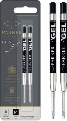 Parker Gelstifteminen | mittlere Schreibspitze (0,7 mm) | schwarze QUINK Tinte | ...