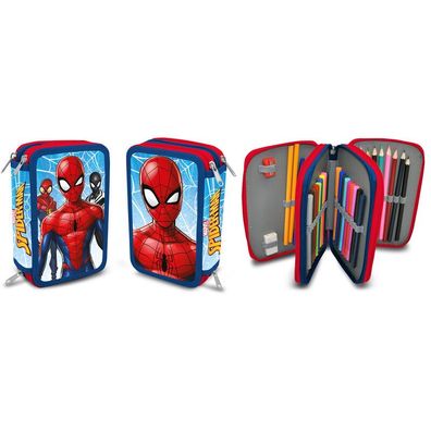Marvel Spider-Man 3-Fach Federtasche triple pencil case 20x7x16cm