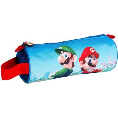 Super Mario Schlamperrolle Mario + Luigi Stiftemäppchen ca. 23cm lang