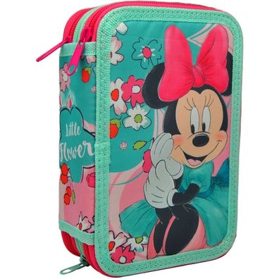 Disney Minnie Mouse 3-Fach Federtasche triple pencil case 20x7x16cm