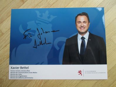 Premierminister des Großherzogtums Luxemburg Xavier Bettel - handsign. Autogramm!!