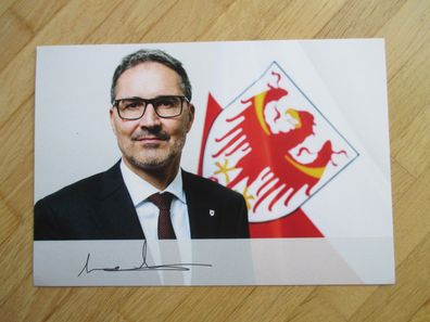 Landeshauptmann Südtirol Arno Kompatscher - handsigniertes Autogramm!!