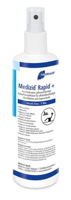 Medizid Rapid + - 12 x 250 ml - Schnelldesinfektionsmittel - Desinfektionsmittel