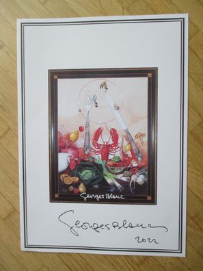 Sternekoch Georges Blanc - handsigniertes Autogramm!!