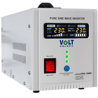 Volt –Off–Grid Inverter-Charger Wechselrichter USV SINUS PRO 1000E 12 / 230V 20784