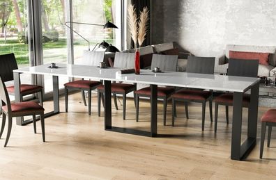 Esstisch 130-330 erweiterbar Esszimmertisch Kufentisch ausziehbar modern design