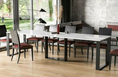 Esstisch 130-290 erweiterbar Esszimmertisch Kufentisch ausziehbar modern design
