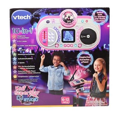 VTech Kidi Super Star DJ Studio pink - 10-in-1 Karaokespielzeug mit Mikrofon