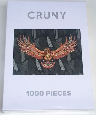 Cruny Puzzle 1000 Teile Kinder & Erwachsene Kniffel Spiel Adler Motiv NEU!