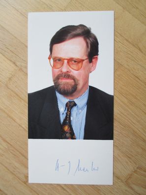 Sachsen-Anhalt Minister FDP Hans-Jürgen Kaesler - handsigniertes Autogramm!!!