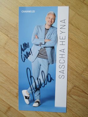 Channel21 Fernsehmoderator Sascha Heyna - handsigniertes Autogramm!!!