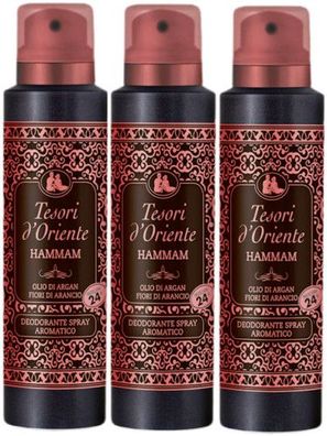 Tesori D´Oriente Hammam 3 x 150ml Deodorant Spray