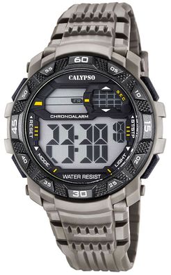Calypso K5702 Herrenuhr digital Quarz mit Polyurethan-Armband
