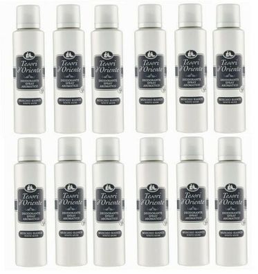 Tesori d´ Oriente Muschio Bianco/ White Musk Aromatik Deodorant Spray 12 x 150ml
