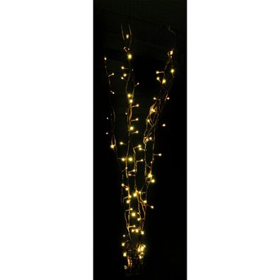 LED Lichterzweig 80 LEDs warmweiss Weidenrute braun Dekozweige