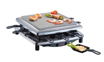 Steba RC 3 Plus chrom | Gourmet Raclette | Made in Germany | für 8 Personen