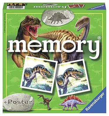 Ravensburger 22099 Memory Dinosaurier Mit Poster Gedächtnisspiel Kinderspiel